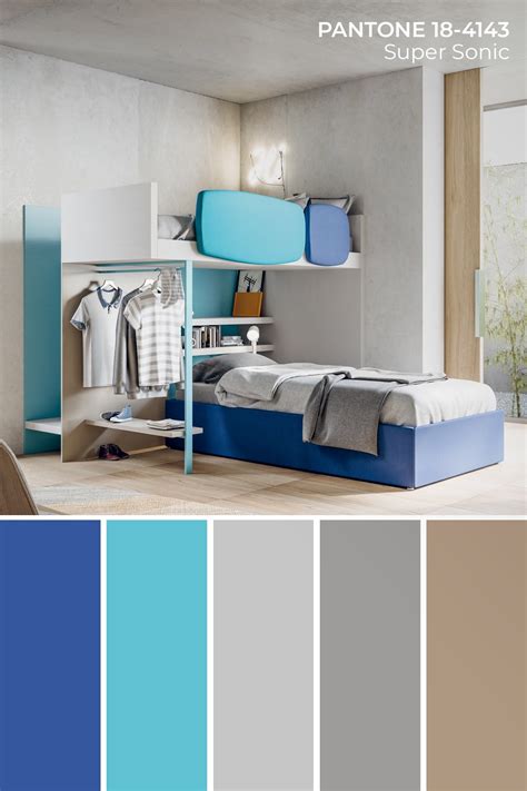 Esempio di palette colori per cameretta rilassante