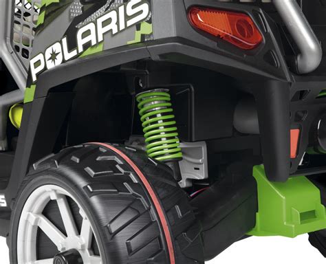 Ammortizzatori posteriori di un fuoristrada Peg Perego