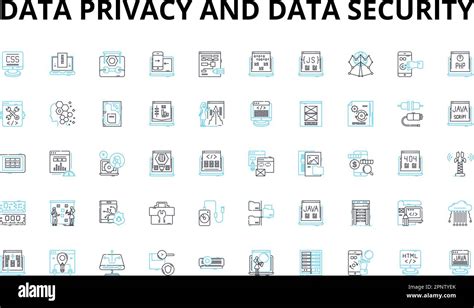 Icone che rappresentano sicurezza online, privacy dei dati e crittografia SSL
