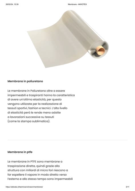 Infografica sulla tecnologia delle membrane impermeabili e traspiranti