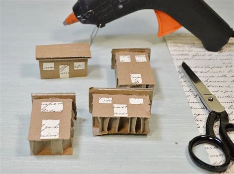 Tecniche di assemblaggio di casette in cartone per presepe