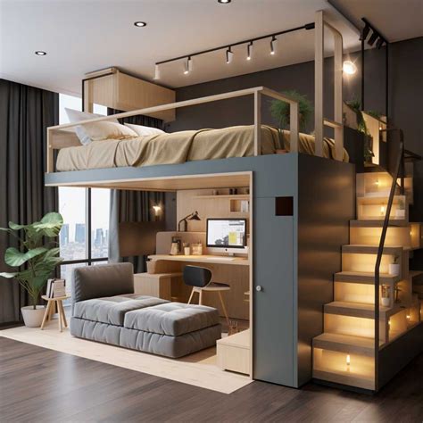 Yen-E loft bed design diagram