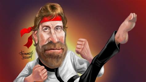 caricatura di Chuck Norris