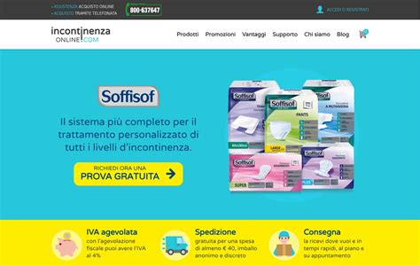 Diversi tipi di prodotti per l'incontinenza