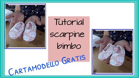 Cartamodello scarpina neonato