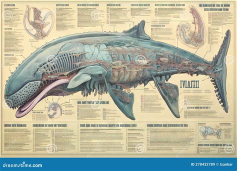 Schema anatomia riproduttiva balena