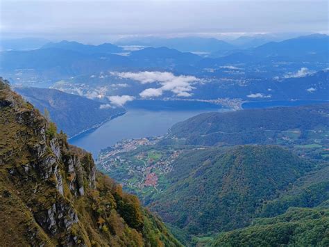 Panorama dal Monte Generoso con il Lago di Lugano