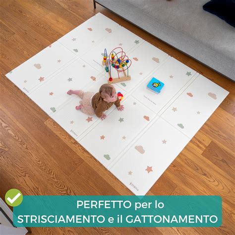 rappresentazione stilizzata di un'area gioco attrezzata per neonati e bambini piccoli