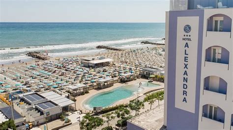 Panorama di Misano Adriatico con l'Hotel Alexandra