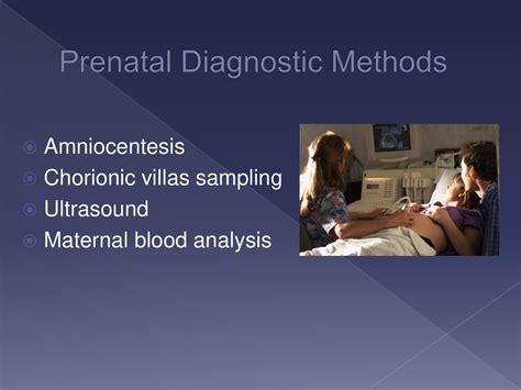 Overview of prenatal diagnostic methods flowchart