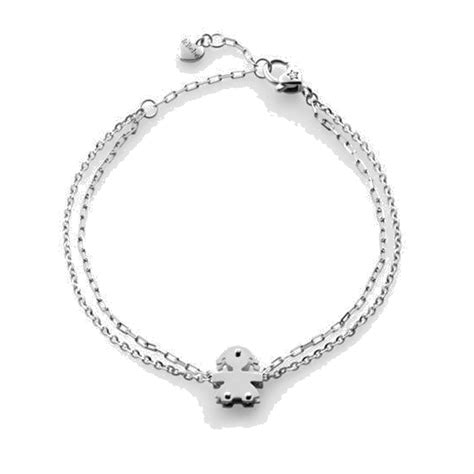 Dettaglio del bracciale Le Bebè in oro bianco