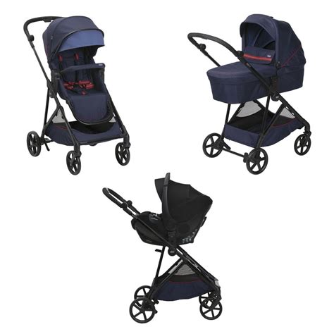 sistema trio passeggino con componenti modulari