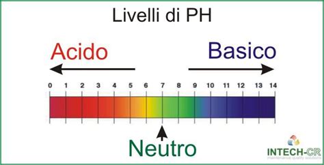 Grafico che mostra la scala del pH con un focus sul pH vaginale