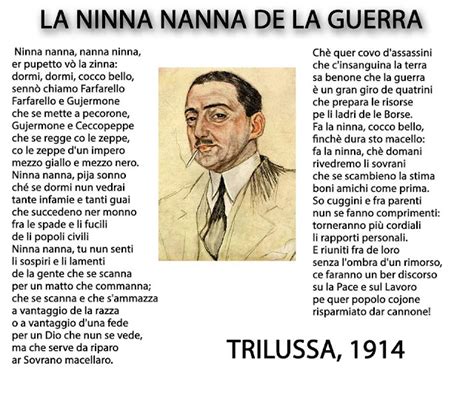 Trilussa che scrive la Ninna Nanna de la Guerra