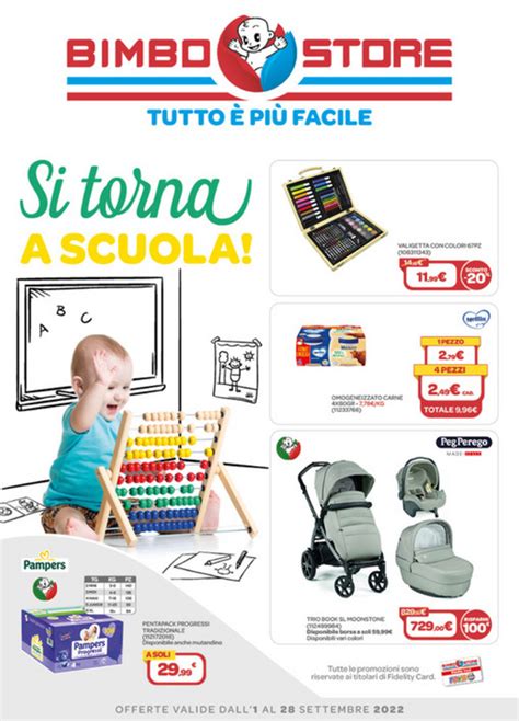 Volantino digitale di Bimbo Store con evidenziate le offerte