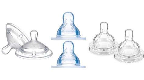 Confronto tra tettarelle in silicone e lattice