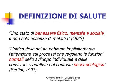 Infografica: Evoluzione della definizione di salute (da assenza di malattia a benessere completo)