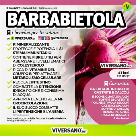 Infografica sui nutrienti della barbabietola