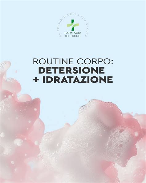 schema infografico della routine ideale: detersione, idratazione e massaggio