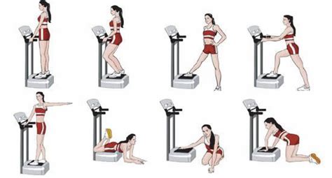 Esempi di esercizi sulla pedana vibrante