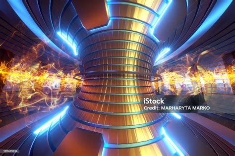 Esempio di tokamak con plasma confinato in forma toroidale