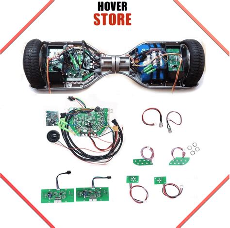 schema di un hoverboard trasformato in kart