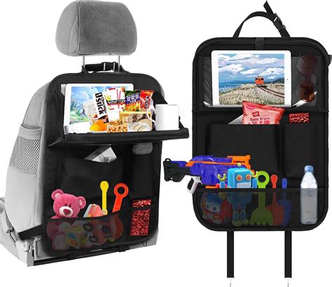Organizzatore da sedile posteriore con tasche per tablet e giocattoli