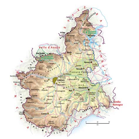 Panorama collinare del Piemonte con sentieri per famiglie