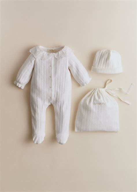 set di vestitini per neonato in cotone biologico