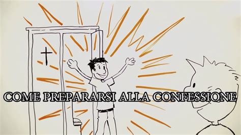 Illustrazione satirica di una confessione in chiesa