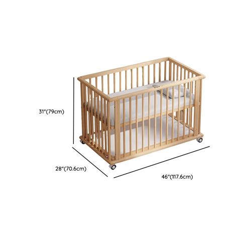 illustrazione di una culla sicura e minimalista per neonati