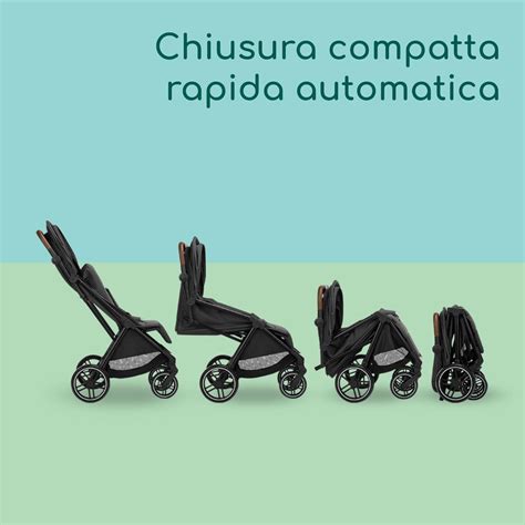 Dettaglio del meccanismo di chiusura rapida del passeggino