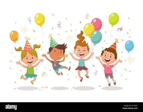 bambini che festeggiano con decorazioni colorate e atmosfera di festa
