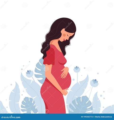 illustrazione di una donna incinta che si tocca la pancia, con icone di pericoli come batteri o allergie