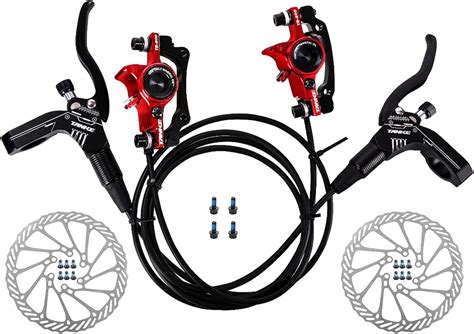 Dettaglio freni a disco idraulici su bici bambino