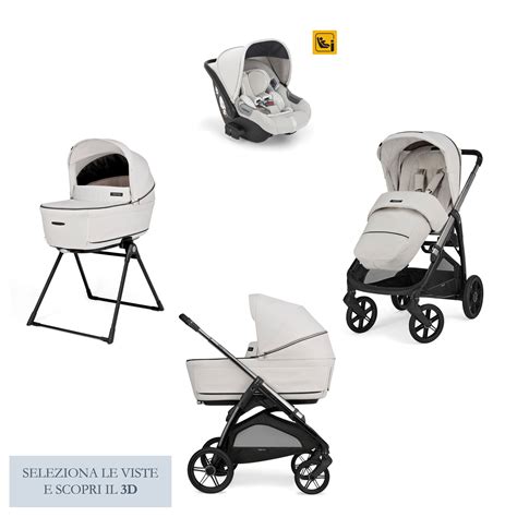 linea di prodotti Inglesina System Quattro ambientata in un contesto urbano moderno