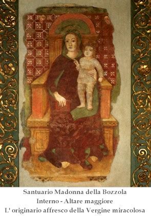 Dipinto della Madonna della Bozzola sull'altare maggiore