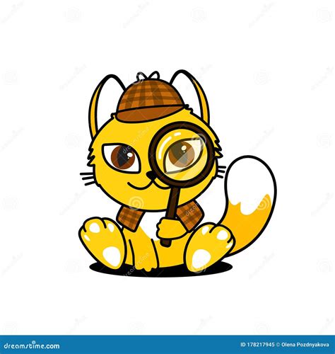 Illustrazione di un gatto detective
