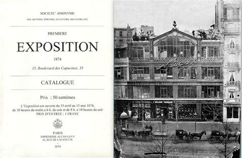 Manifesto della Prima Mostra Impressionista del 1874