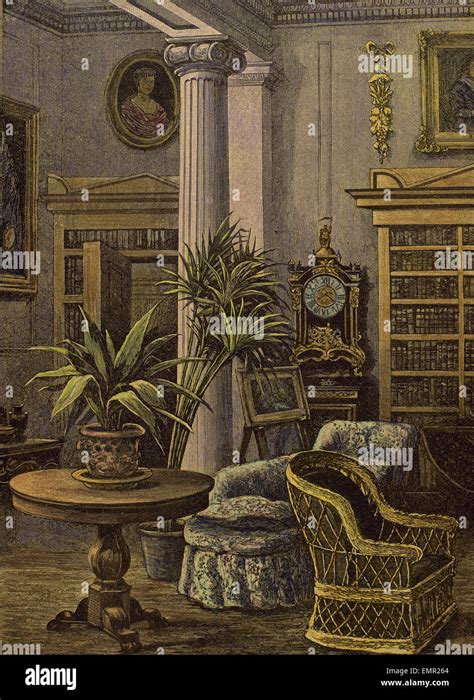 Interno di una casa borghese francese del XIX secolo