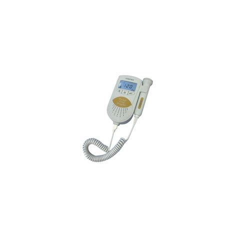 Illustrazione di un Doppler fetale portatile in uso su una gestante