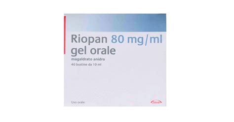 Rappresentazione del dosaggio di Riopan Gel