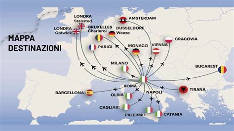 Mappa delle destinazioni di spedizione in Europa