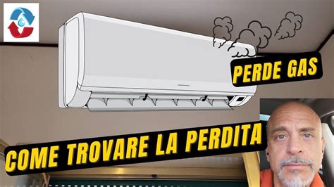 illustrazione di una perdita di refrigerante evidenziata mediante tracciante fluorescente sotto luce UV