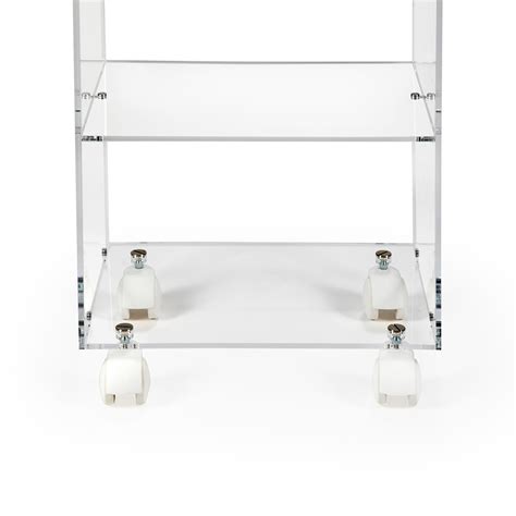 Culla in plexiglass con ruote e struttura in acciaio