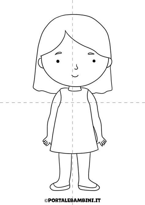 Diagramma dello schema corporeo nei bambini