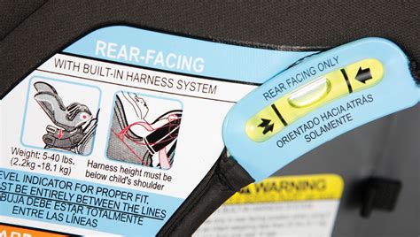 Car seat safety label explanation