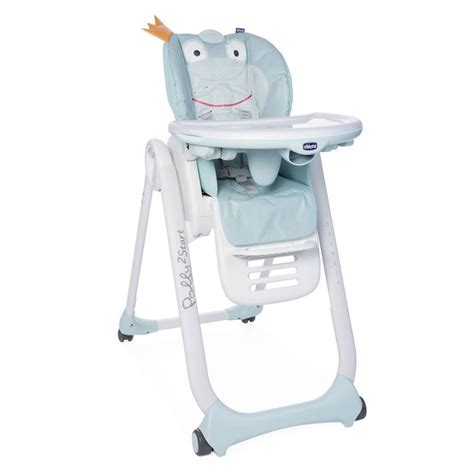 Dettaglio dello schienale reclinabile del seggiolone Chicco Polly 2 in 1