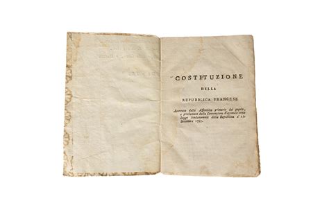 Copertina della Costituzione francese