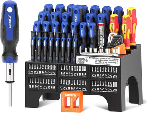 Set completo di cacciaviti professionali Bahco disposti su banco da lavoro